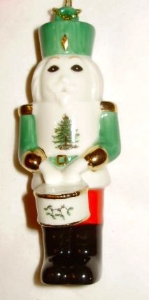 Spode Christmas Tree Drumming Soldier Nutcracker Ornament