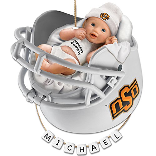 Oklahoma State University Cowboys Football Personalized Baby’s First Ornament by The Bradford Exchange