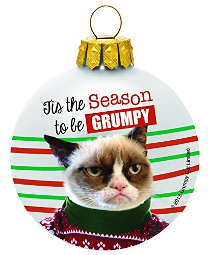 Tis The Season To Be Grumpy – Grumpy Cat Christmas Ornament by Ganz