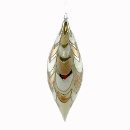 Holiday Ornament CONTEMPO TEARDROP BV0110 Christmas Jim Marvin Glass New