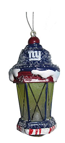 New York Giants NFL Football LED Light Up Lantern Christmas Ornament