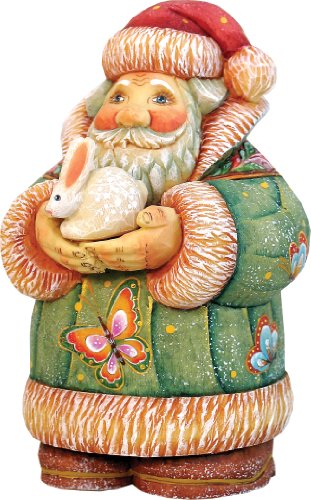G. Debrekht Some-Bunny Loves You Sant a Figurine, 5-Inch Tall, Limited Edition of 900, Hand-Painted