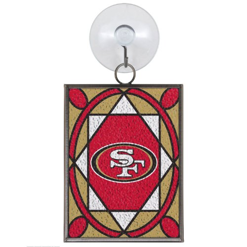 San Francisco Forty Niners (49ers) Stained Glass Ornament / Suncatcher