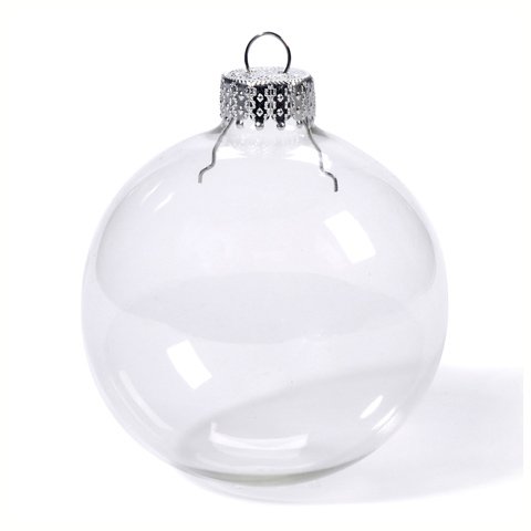 Clear Glass Ball Ornaments: 60mm