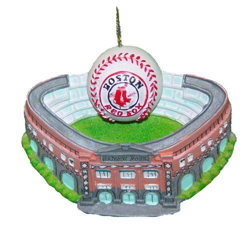 Kurt Adler 3-3/4-Inch Boston Red Sox Fenway Park with Baseball Ornament