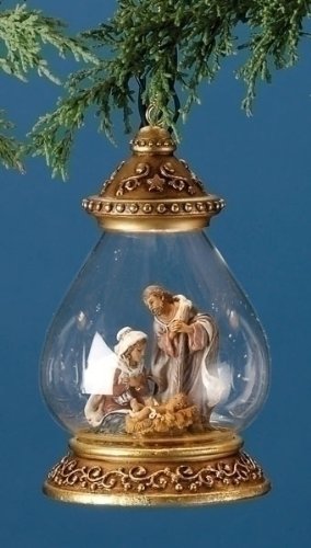 Set of 4 Fontanini 5.75″ Topper Holy Family Drydome Ornaments