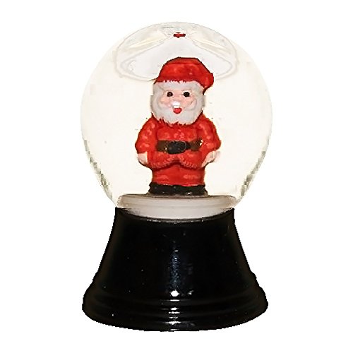 Alexander Taron PR1150-Perzy Snowglobe, Mini Santa – 1.5″H x 1″W x 1″D