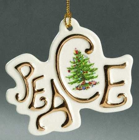 Spode Christmas Tree Peace Ornament