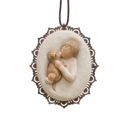 Willow Tree Kindness Boy Metal Edged Ornament by Susan Lordi