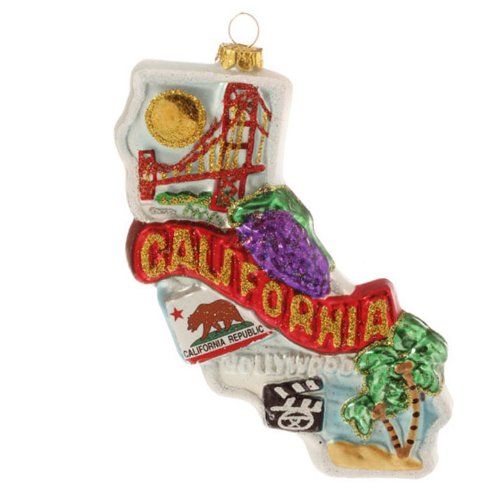 Raz Imports California Christmas Ornament