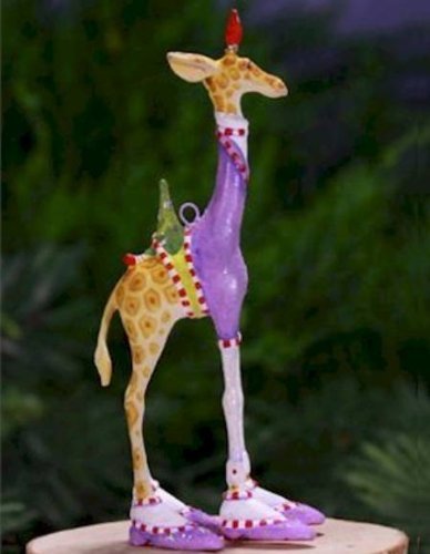 Patience Brewster Krinkles Mini George Giraffe Ornament 08-30952 Christmas Holiday Tree Decoration