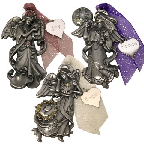 Gloria Duchin 7027 6 Piece Angels of Inspiration Ornament Set