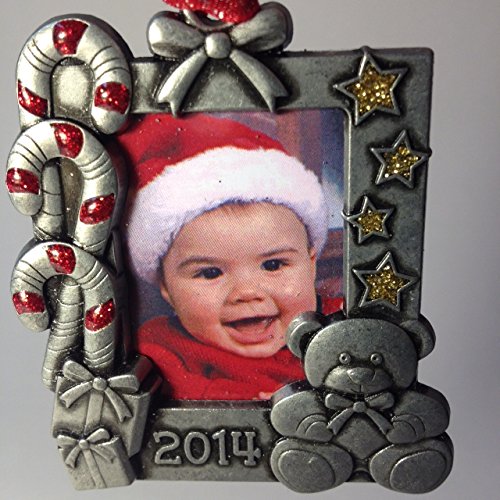 2014 Pewter Photo Holder Baby’s First Christmas Ornament