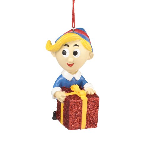 Department 56 Rudolph Hermey with Gift Ornament, 2.36-Inch