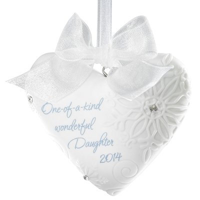 Daughter Snowflake Heart 2014 Carlton Heirloom Ornament