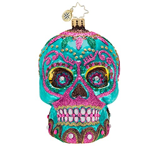 Christopher Radko La Calavera Especial Exclusive Skull Christmas Ornament