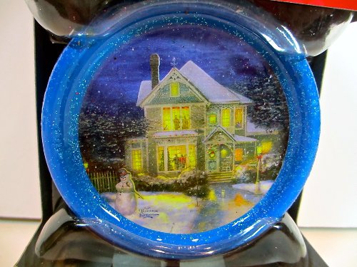 Hallmark Thomas Kinkade Lighted Holiday Ornament,lighted Home,snowman