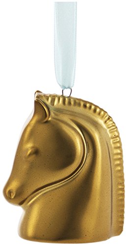 Jonathan Adler Gold Horse Head Ornament