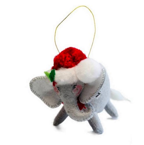 2012 Annalee Dolls 4″ Cozy Christmas Elephant Ornament