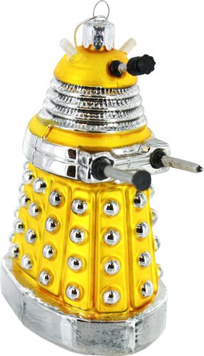 Doctor Who Kurt Adler Yellow Dalek Figural Ornament, 5-Inch