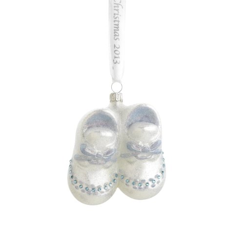 Reed & Barton Baby’s First Booties Christmas Ornament, 3-1/4-Inch, Blue