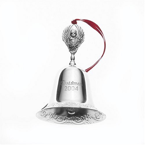 Wallace Limited Collector’s Edition Annual Ornaments, 2004 10th Edition Silverplated Grand Baroque Bell with Finial