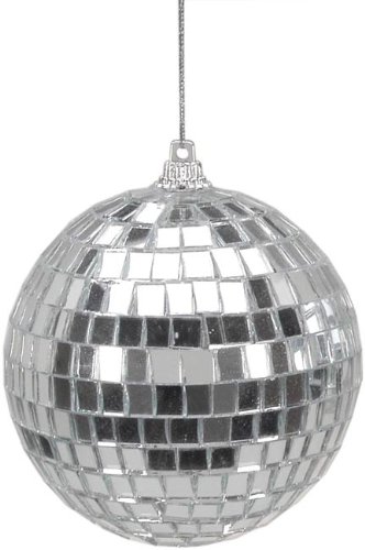 3.125 inch Silver Mirror Ball Ornaments – Set of 6