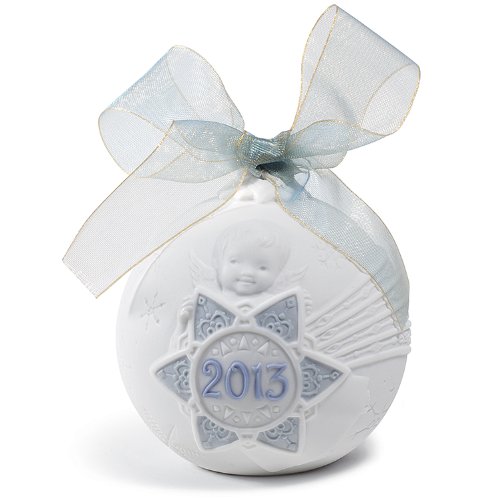 Lladro 2013 Christmas Ball Ornament (Blue)