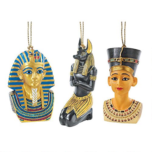 Design Toscano WU974814 Icons of Ancient Egypt Holiday Ornament (Set of 3)