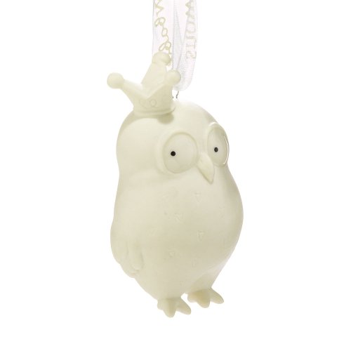 Department 56 Snowbabies by Kristi Jensen Pierro Light Up Owl Ornament, 2.95-Inch