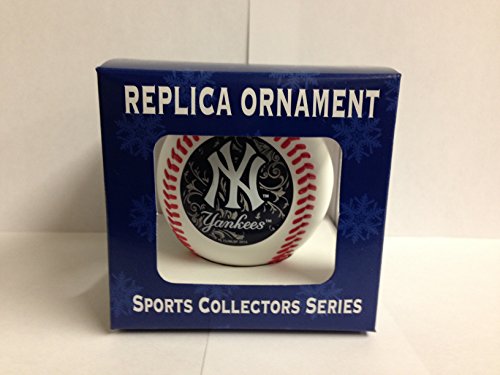 MLB New York Yankees Replica Baseball Ornament – 2.5″