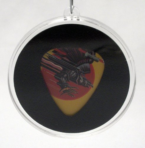 Judas Priest Screaming For Vengeance Guitar Pick With MADE IN USA Christmas Tree Ornament Capsule