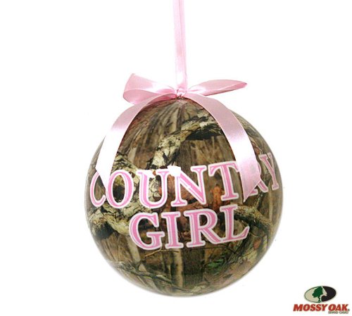 Mossy Oak 5 1/2″ “Country Girl” Camouflage Christmas Tree Ornament