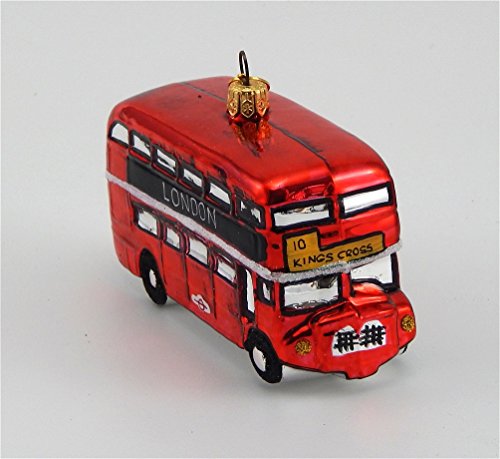 London Bus –Blown Glass Ornament