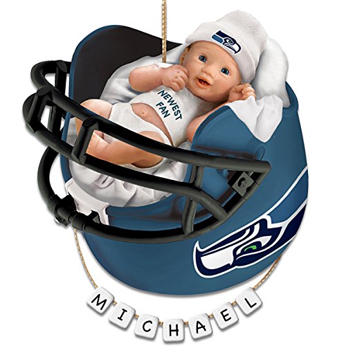 Seattle Seahawks Personalized Baby’s First Christmas Ornament by The Bradford Exchange