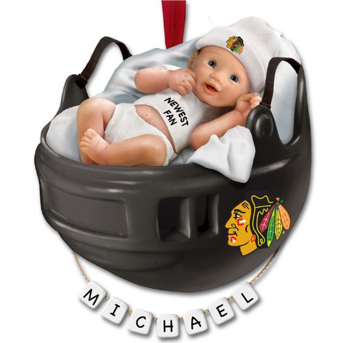 NHL Chicago Blackhawks® Personalized Baby’s First Ornament by The Bradford Exchange