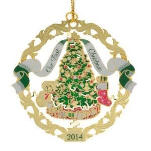 ChemArt 2.5″ Collectible Keepsakes “2014” Our First Christmas Holiday Ornament