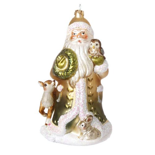 RAZ Imports – FOREST SANTA ORNAMENT