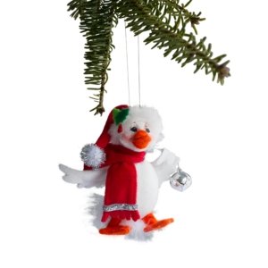 Annalee 3″ Silver Sparkle Duck Ornament