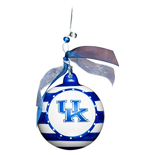 Kentucky Wildcats 4 Inch Ceramic Stripe Ornament