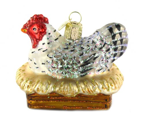 Old World Christmas Hen On Nest Ornament