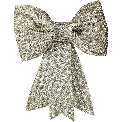 Sage & Co. XAO11972PL Glittered Bow Ornament