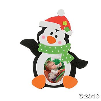 Penguin Photo Frame Magnet Holiday Craft Kit (12 per Kit)/Holiday/Ornament/Gift/Christmas