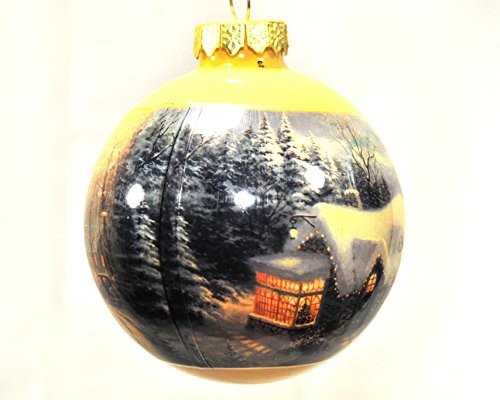 Thomas Kinkade Limited Edition 2011 Holiday Glass Ornament