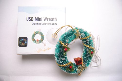 USB Powered Mini X’mas Christmas Wreath