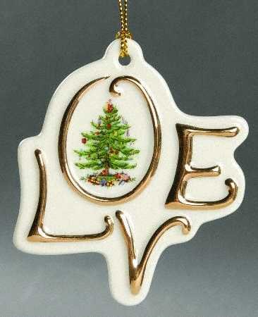 Spode Christmas Tree Ornament – Love