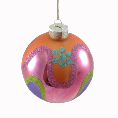 Holiday Ornament PHSYCODELIC BALL ORNAMENT TC5535 Christmas Jim Marvin Glass New