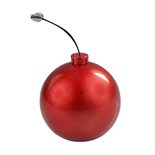 KAPAS Christmas Jingle Ball Ornament Portable Bluetooth Wireless Speaker (Red)