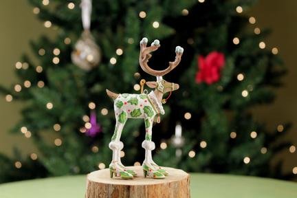 Patience Brewster Mini Dashaway Vixen Reindeer Ornament Christmas Holiday Tree Ornament