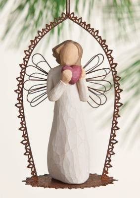Willow Tree Angel of The Heart Trellis Ornament
